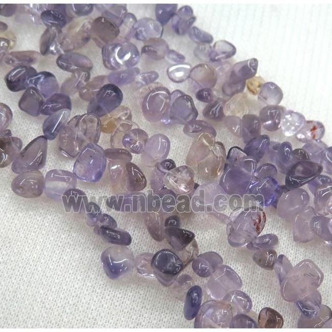 amethyst chips bead, freeform