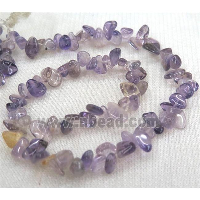 amethyst chips bead, freeform