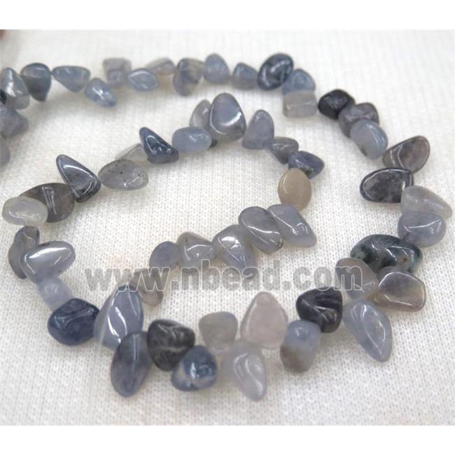 blue tourmaline chips bead, freeform