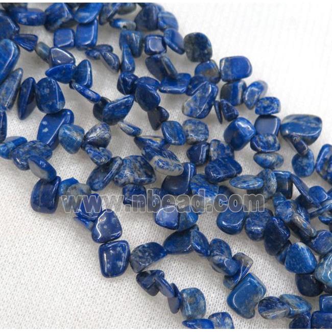 lapis lazuli chip beads, freeform