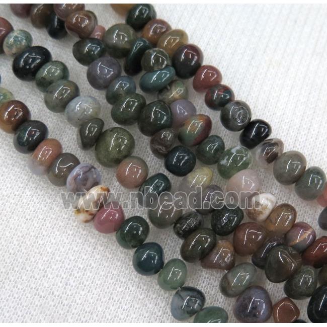 Indian agate chips bead, freeform