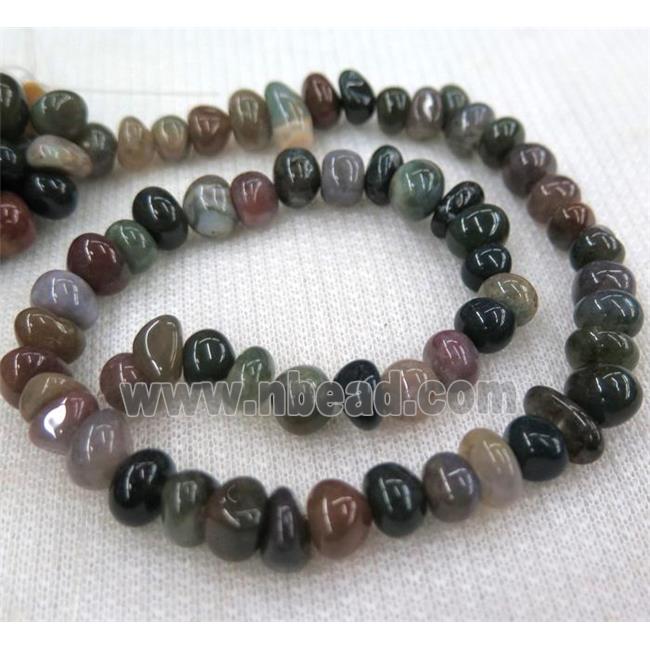 Indian agate chips bead, freeform