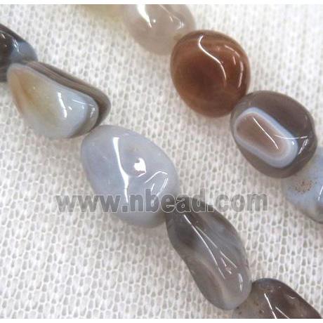 botswana agate chips beads, freeform