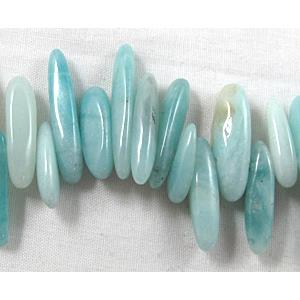 Chinese Amazonite beads, Erose Chip