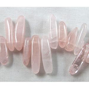 Rose Quartz beads, Erose Chip