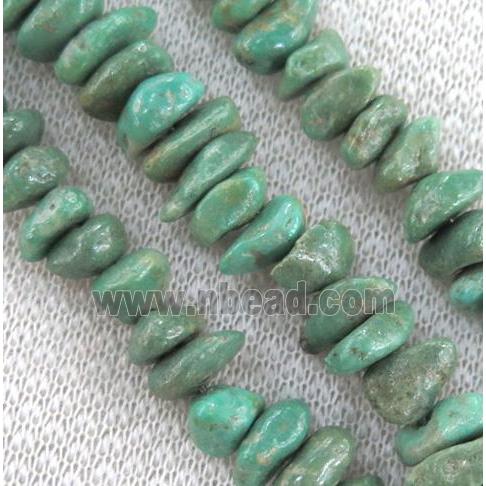 natural turquoise bead chips, freeform