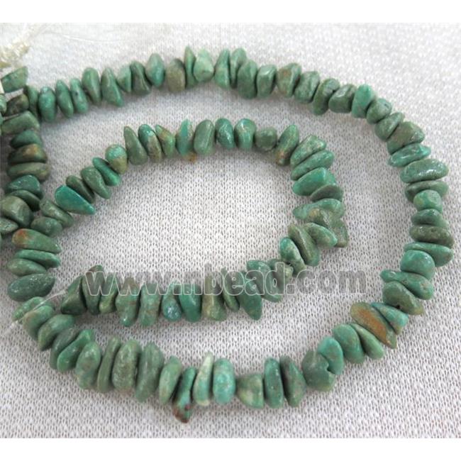 natural turquoise bead chips, freeform