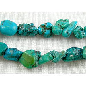 Chalky Turquoise beads Chips