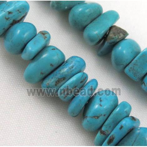 turquoise chips bead, freeform