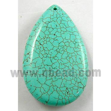 Turquoise teardrop pendant