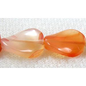 Natural Twist Leaf Agate beads