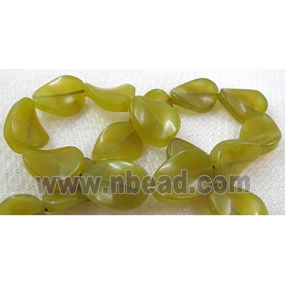 Natural Twist Leaf Gemstone bead