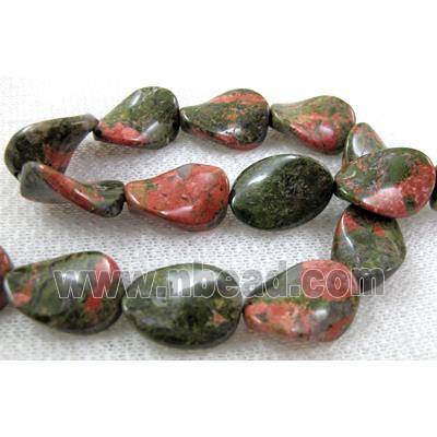 Natural Twist Leaf Gemstone bead