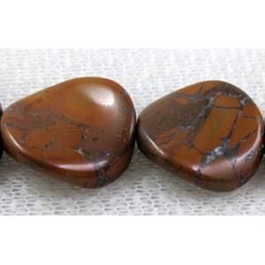 Natural Twist Coin Gemstone bead