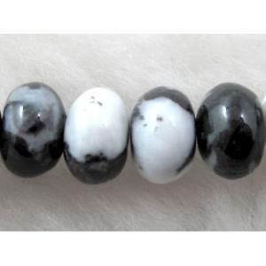 Zebra Jasper rondelle beads