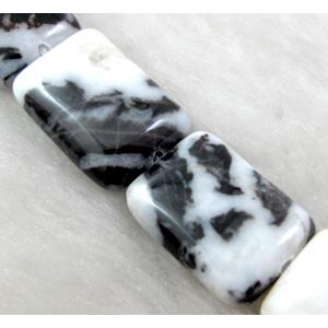 Zebra Jasper rectangle beads