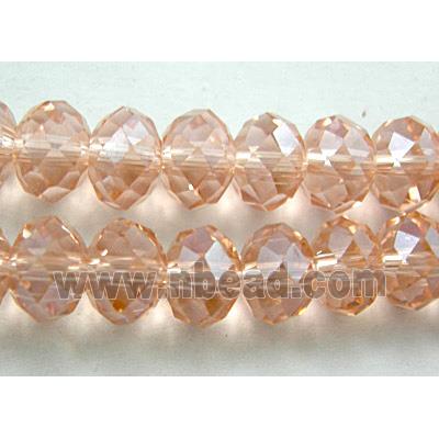 Crystal Glass Beads, Faceted Rondelle