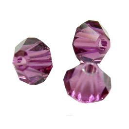 Chinese Crystal Beads, bicone, purple