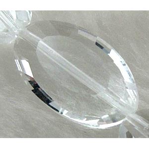 Crystal Glass Beads, faceted, Clear