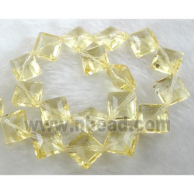 Crystal Glass Beads, faceted