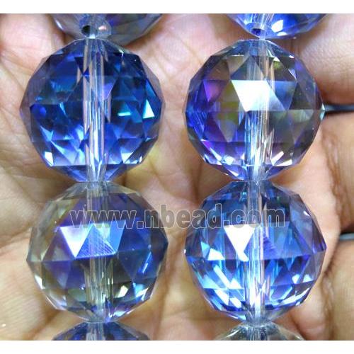 chinese crystal glass bead, faceted round