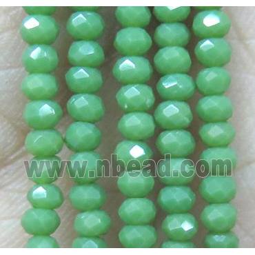 chinese crystal glass bead, faceted rondelle