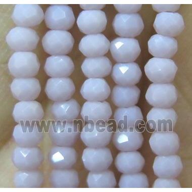 chinese crystal glass bead, faceted rondelle