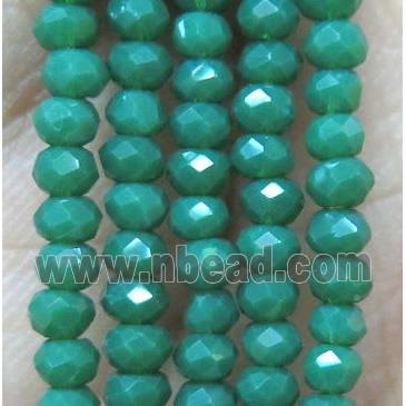 chinese crystal glass bead, faceted rondelle