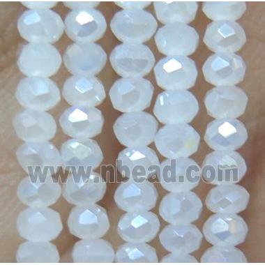 chinese crystal glass bead, faceted rondelle