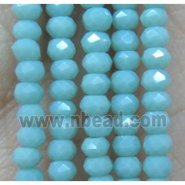 chinese crystal glass bead, faceted rondelle