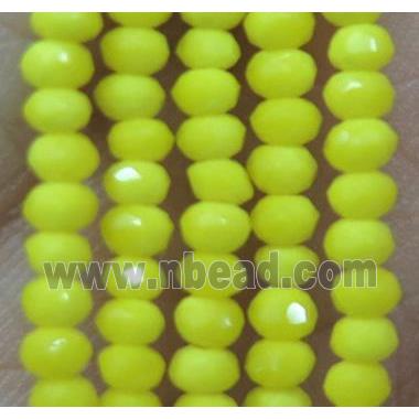 chinese crystal glass bead, faceted rondelle