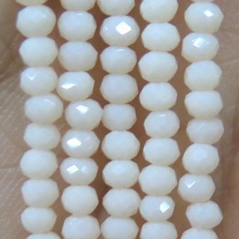 chinese crystal glass bead, faceted rondelle