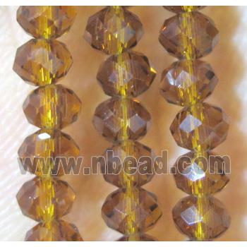 chinese crystal bead, faceted rondelle