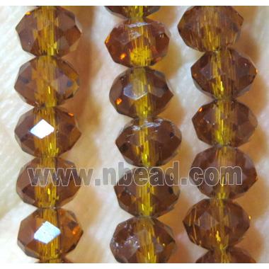 chinese crystal bead, faceted rondelle