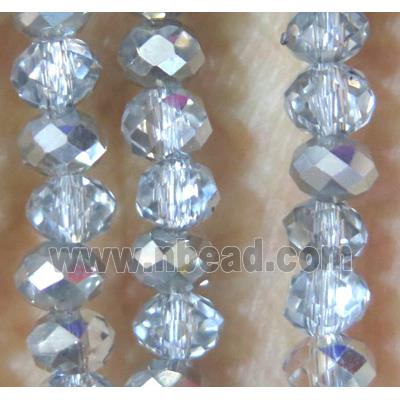 Chinese crystal bead, faceted rondelle