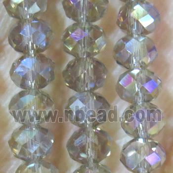 chinese crystal bead, faceted rondelle