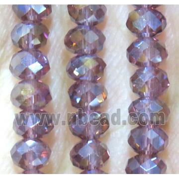 Chinese crystal bead, faceted rondelle