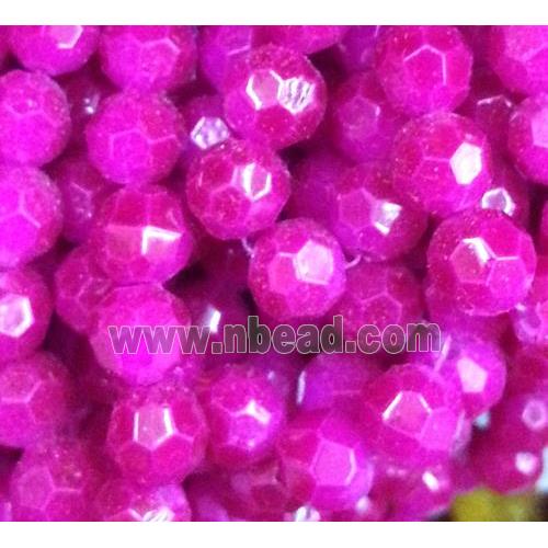 chinese crystal glass bead, faceted round