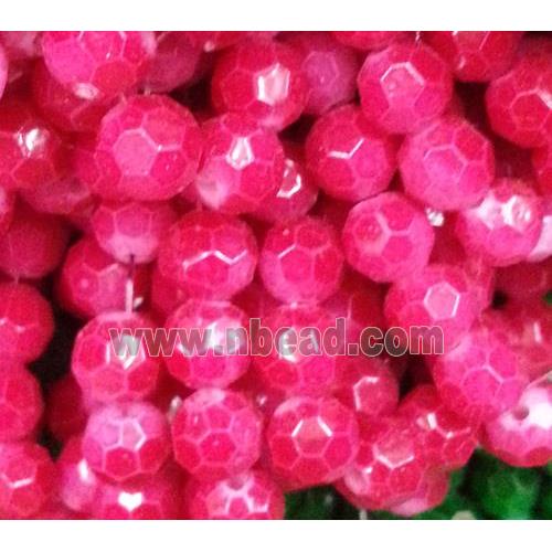 chinese crystal glass bead, faceted round