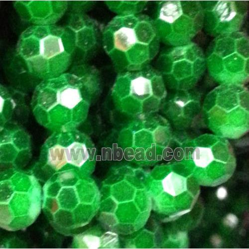 chinese crystal glass bead, faceted round