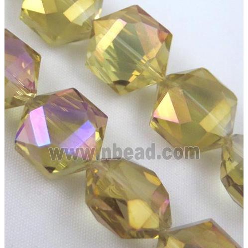 Chinese Crystal Beads, Faceted, AB color