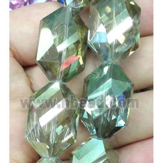 Chinese crystal bead, faceted