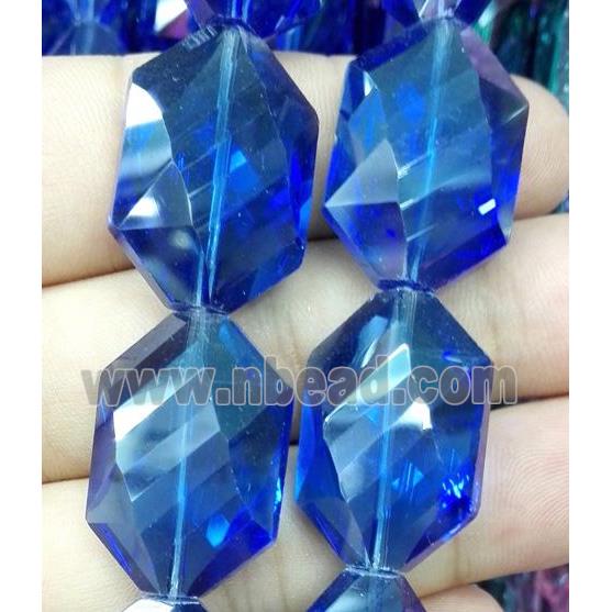 Chinese crystal bead, faceted