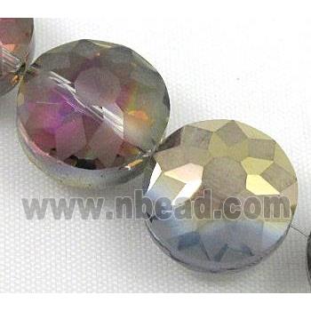 cut glass crystal bead, sun flower