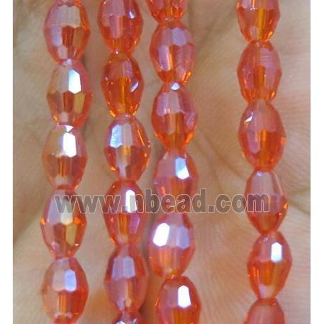 Chinese Crystal Beads, faceted oval