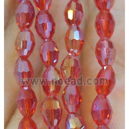 Chinese Crystal Beads, faceted oval