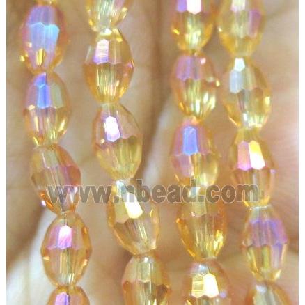 Chinese Crystal Beads, faceted oval