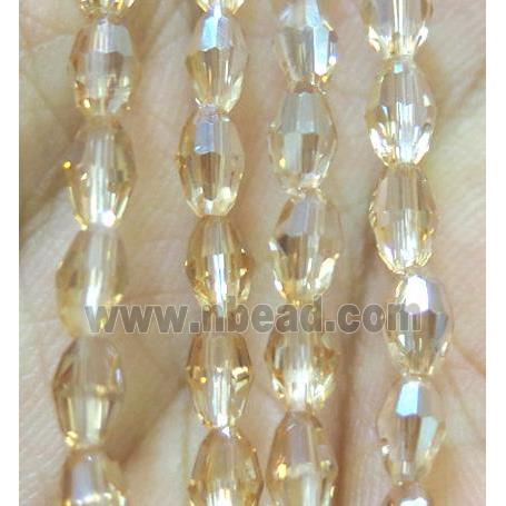 Chinese Crystal Beads, faceted oval