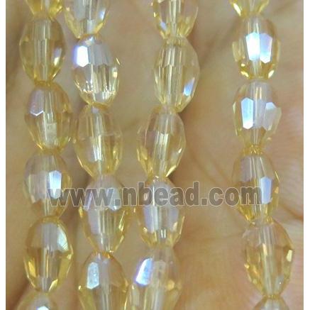 Chinese Crystal Beads, faceted oval