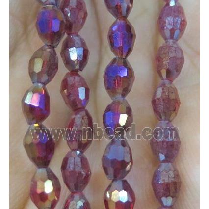 Chinese Crystal Beads, faceted oval